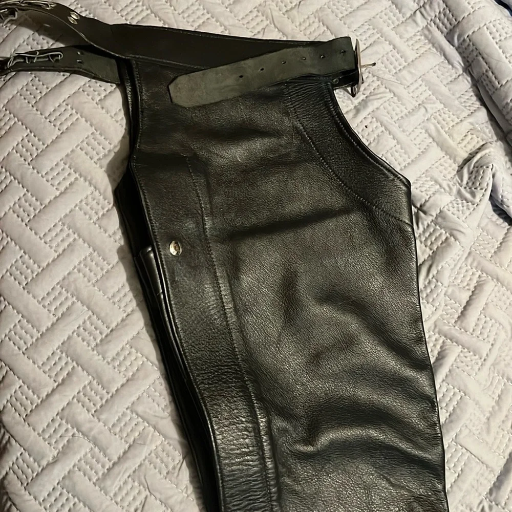 R2) Leather Chaps - Picture 1 of 10